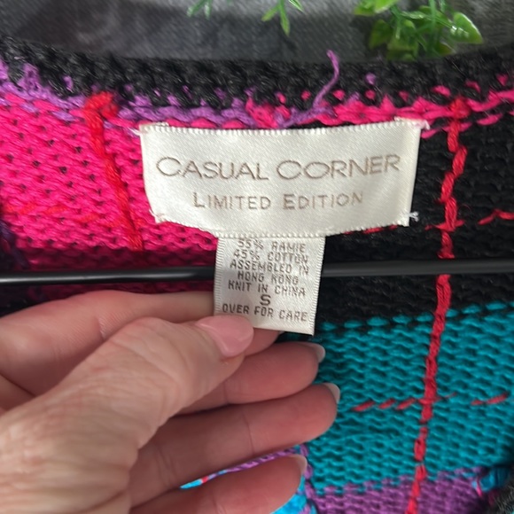 VTG Retro Bright Knitted Cardigan - Picture 4 of 7